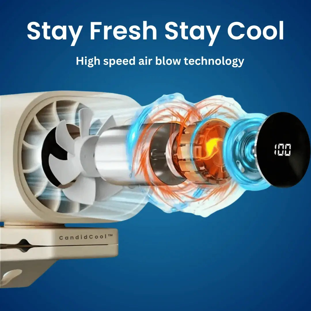 CandidCool™ High Speed Ultra Light Mini Clip Fan