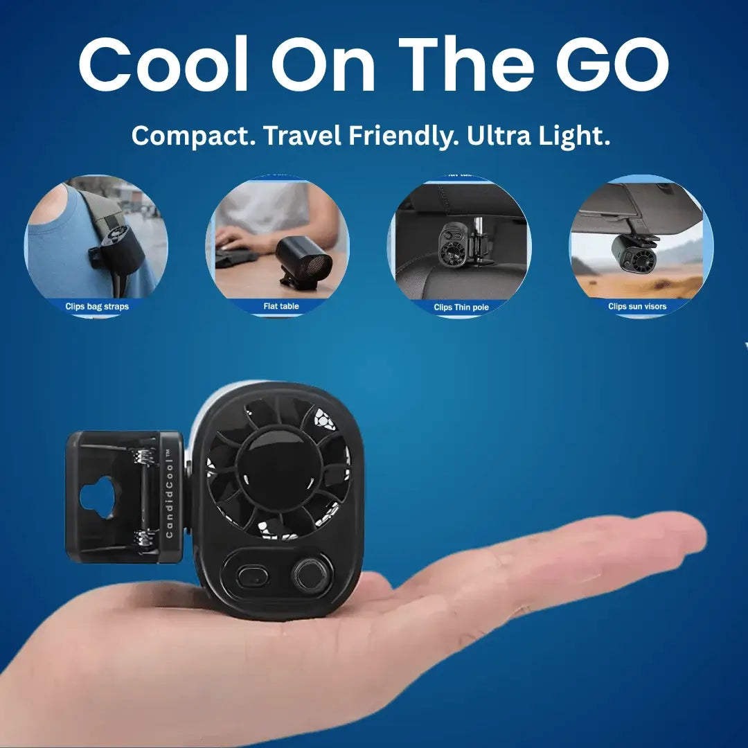 CandidCool™ High Speed Ultra Light Mini Clip Fan